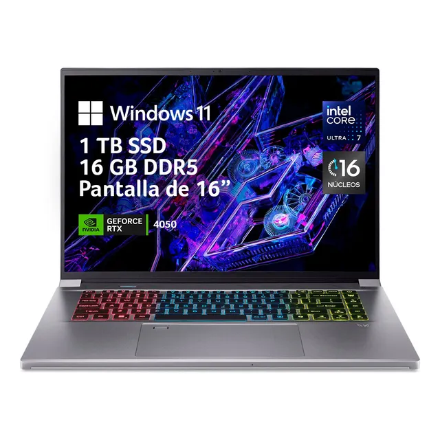Laptop Predator Triton Neo 16 Cu7 155h Rtx 4050 16gb 1tb W11