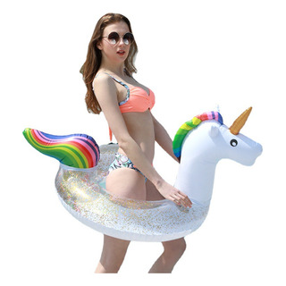120 # Adult Plus - Colete De Natação Sequin Unicorn - Ins Se 120 # Adult Plus - Colete De Natação Sequin Unicorn - Ins Se