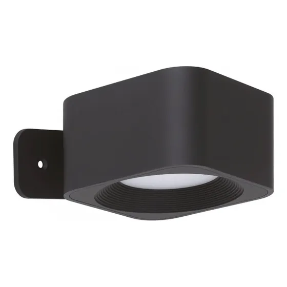 Aplique Inalámbrico Recargable Usb Touch Regulador Led 1x5w Estructura Negro