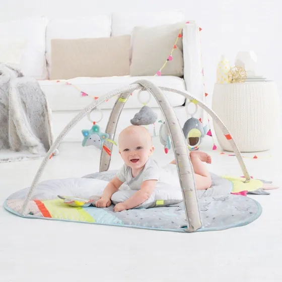 Gimnasio De Actividades P/ Bebe Nube C/ Luz Y Sonido 91x91cm