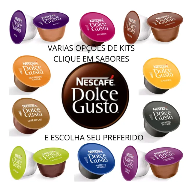 Kit 4 Caixas Capsulas Dolce Gusto Varias Opções De Sabores