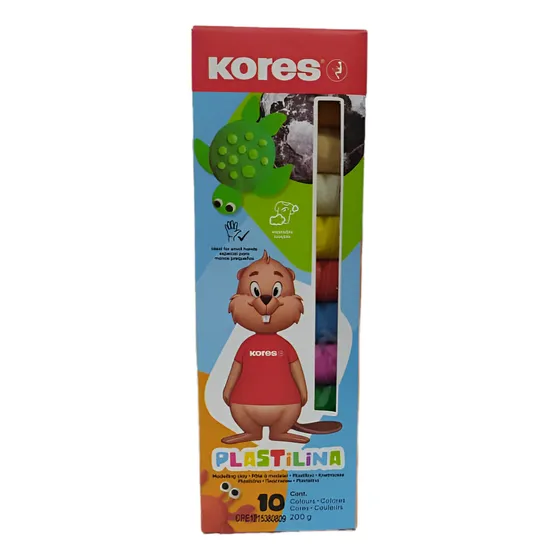 Plastilina De 10 Unidades Kores