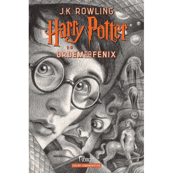 HARRY POTTER E A ORDEM DA FÊNIX (CAPA DURA) – Edição Comemorativa dos 20 anos da Coleção Harry Potter, de Rowling, J. K.. HP 20 anos, vol. 5. Editorial Editora Rocco Ltda, capa dura em português, 2020