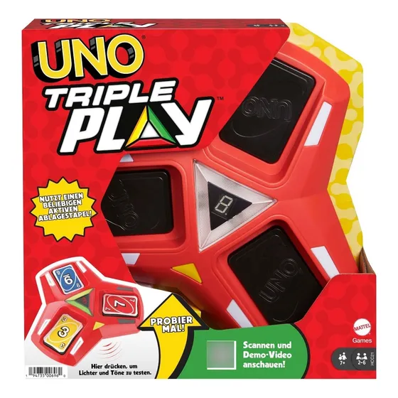 Uno Triple Play Mattel Nuevos Modos De Juego, Luz Y Sonido