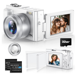 Video Cámara Digital 4k Autoenfoque Uv Filtro Webcam P/ Vlog Video Cámara Digital 4k Autoenfoque Uv Filtro Webcam P/ Vlog