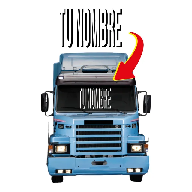 Calco Nombre Para Parabrisas Camion | Personalizadas
