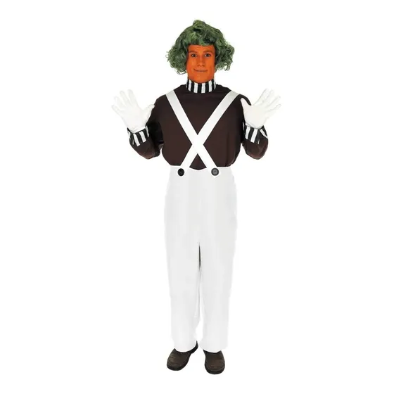 Disfraz Oompa Loompa Wonka Charlie Fabrica Chocolate Adultos
