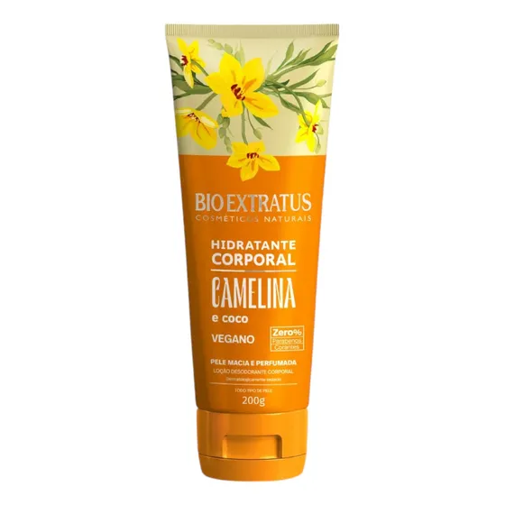Hidratante Corporal Camelina E Coco Vegano Bio Extratus 200g