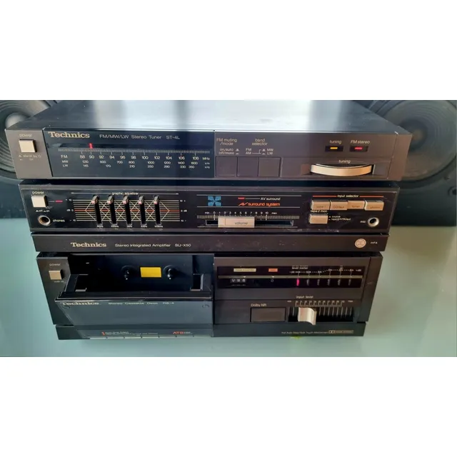 Equipo Technics Amplificador Con Ecualizador, Radio & Deck