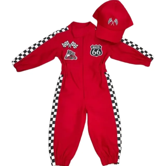 Traje De Piloto Carreras Disfraz Formula 1 Unisex Niños(a)