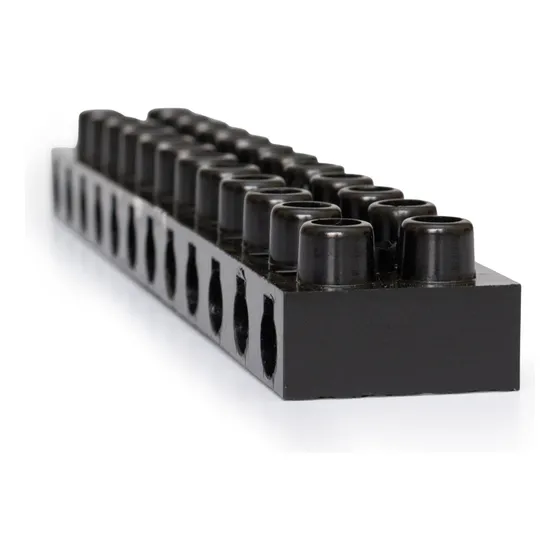 Conector Barra 12 Bornes Baquelite 16mm 60a 600v