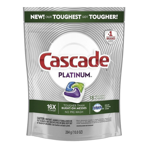Cascade Platinum 18 Pacs, Lavavajillas, Cascade