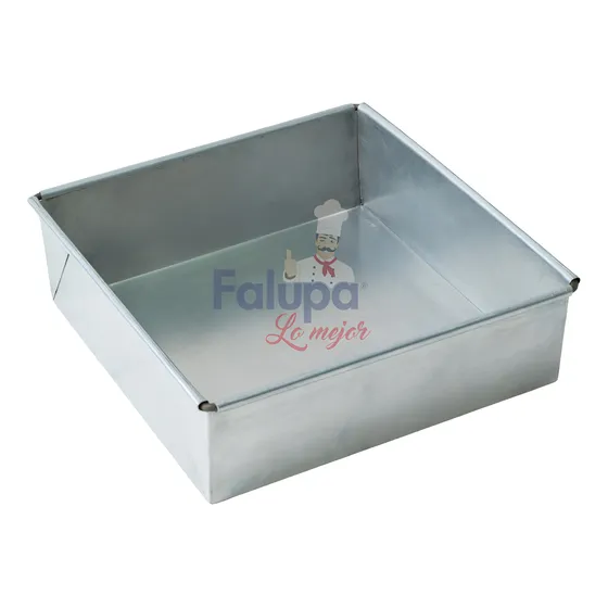 Molde Cuadrado, En Aluminio# 40x40x8 Marca Falupa...