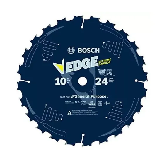 Disco Sierra Bosch 10' Pulgadas 24 Dientes Bosch Diablo Edge Color Azul petróleo