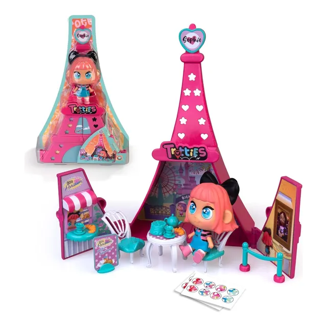 Muñeca Trotties Sophie En Paris Playset Cafe Parisino