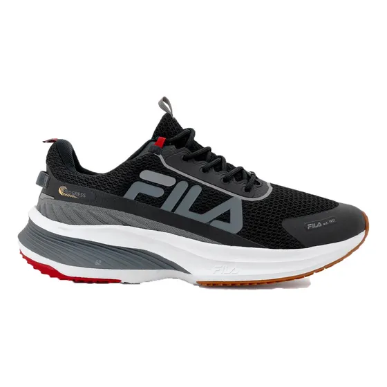 Zapatillas Fila Running Hombre Progress H Neg-gr-rj Cli 