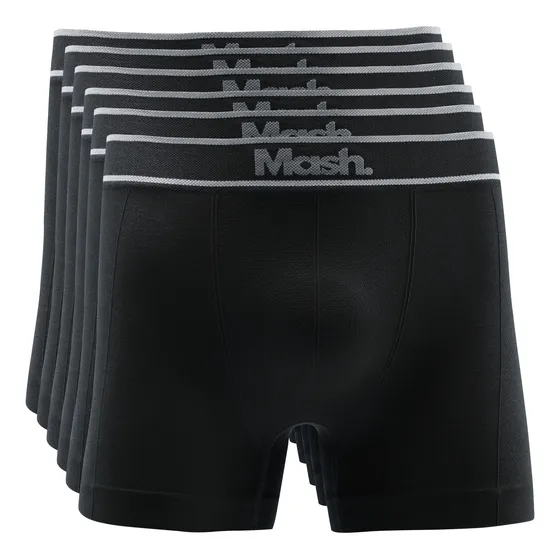Kit 6 Cuecas Boxer Mash Poliamida Toque Gelado Sem Costura