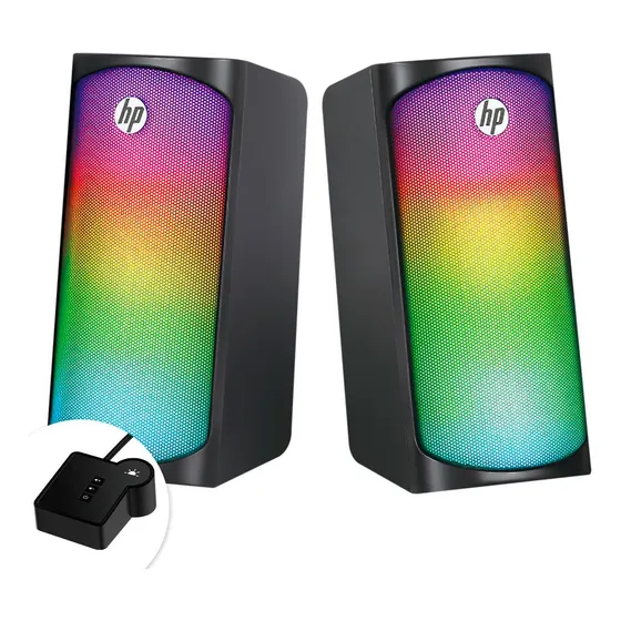 Parlante HP Parlantes Gamer HP DHE-6004 RGB negro 220V