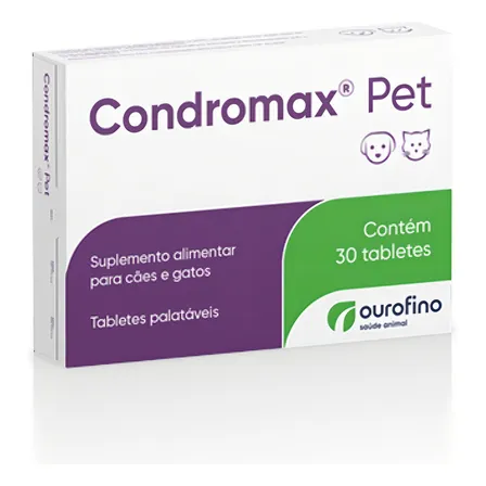 Condromax Pet 30 Comprimidos Suplemento Alimentar Cães Gatos