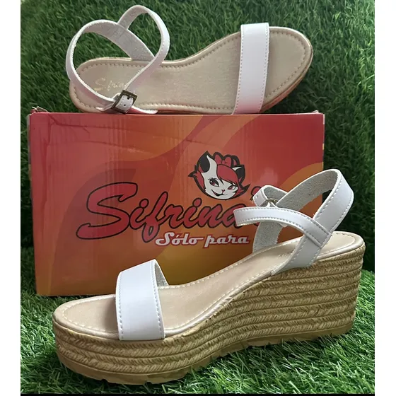 Sandalias Sifrina Para Damas, Tacón Medio Modelo 10501