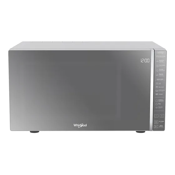 Horno De Microondas Grill Whirlpool Wm2811d Silver 1.1 Ft3 30l 127v Electrico De Mesa Estante Plato