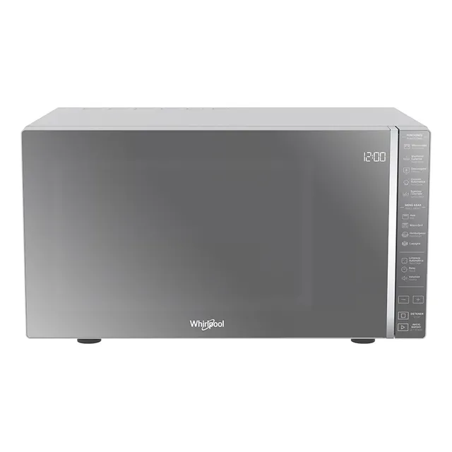 Horno de Microondas Grill Whirlpool WM2811D Silver 1.1 ft3 30L 127V Electrico De Mesa Estante Plato