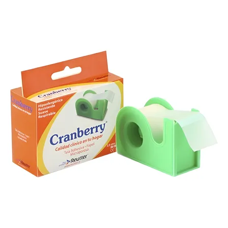 Cranberry Tela Adhesiva Papel Microporosa Blanca 2.5 X 9 Mt