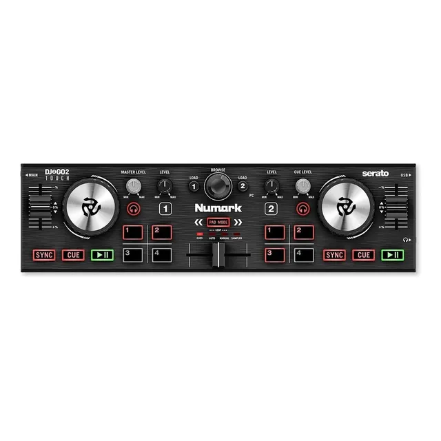 Numark DJ2GO2 Touch Controlador DJ Color negro de 2 canales Con Serato