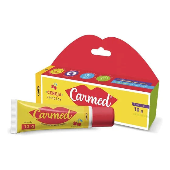 Carmed Creme Hidratante Protetor Labial Cereja 10g