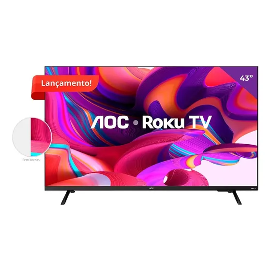 Smart Tv Led 43  Aoc 43s5135/78g, Full Hd Com Wi-fi, 1 Usb, 