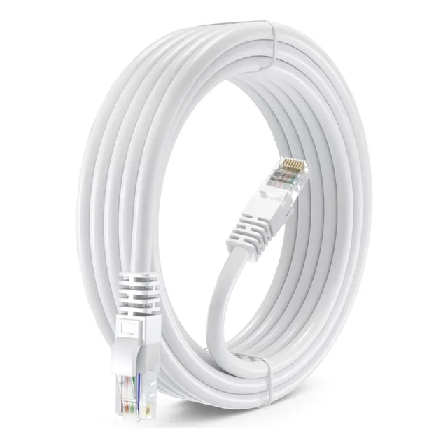 Cable De Red 25 Metros Cat 6 Rj45 Lan Blanco