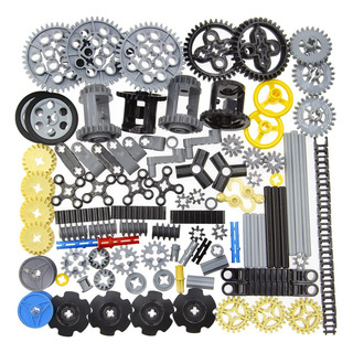 Astem 100+pcs Technic Engranajes Y Ejes Compatibles Con Lego Astem 100+pcs Technic Engranajes Y Ejes Compatibles Con Lego