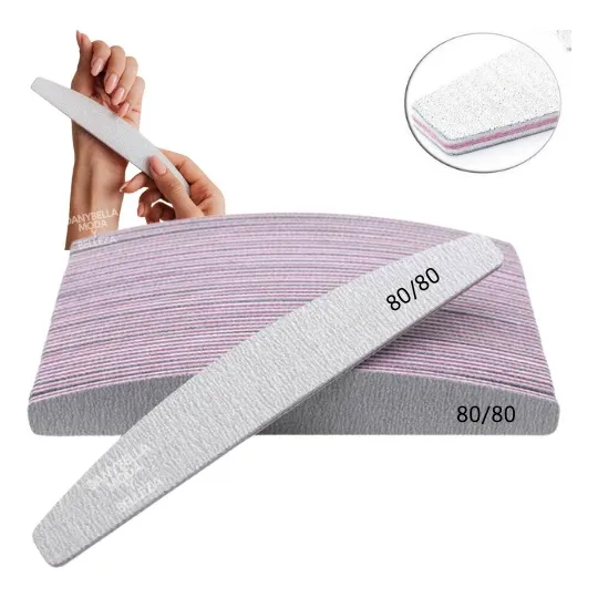 25 Pzas Limas Profesional Para Uñas Acrílicas Manicure Grano
