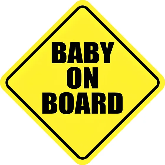 Baby On Board Letrero Safety 1st Amarillo Bebé A Bordo