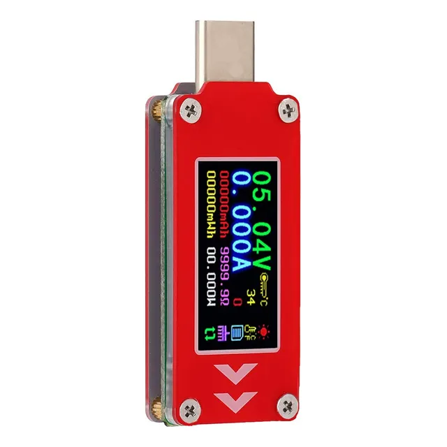Probador Digital De Potencia Usb Con Pantalla En Color