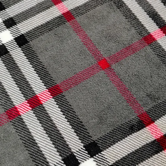 Rollo De Tela Polar Alaska Cuadros Londres 150 Cm Ancho Gris Cuadros
