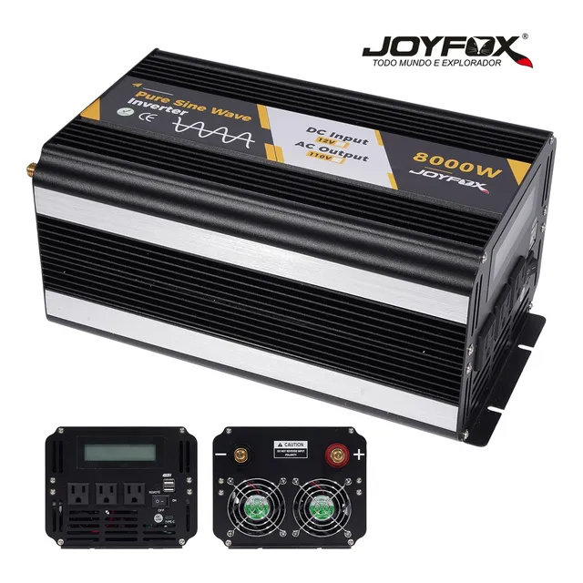 Inversor De Onda Sinusoidal Pura 8000w 12v/110v 60Hz Transformer Múltiples Enchufe Joyfox