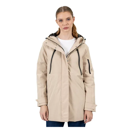 Campera Impermeable Mujer Parka Puffer Nylon Abrigo Briganti