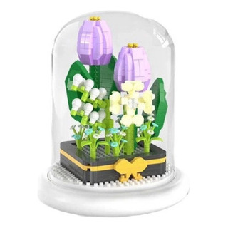 Bloque De Ensamblaje De Flores De Tulipán Para Decoración Bloque De Ensamblaje De Flores De Tulipán Para Decoración