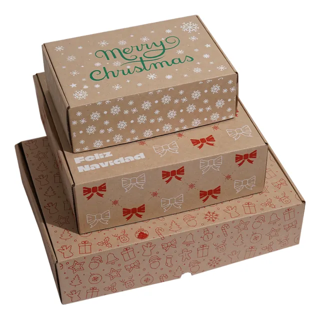 Cajas Navideñas Para Regalos - Pack 9, El Parque