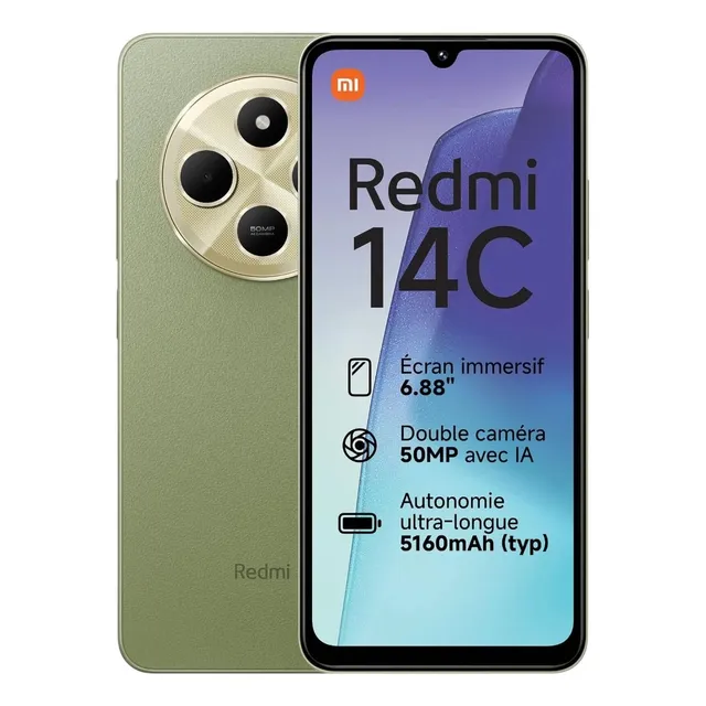 Smartphone Xiaomi Redmi 14c (4gb+128gb) + Obsequio