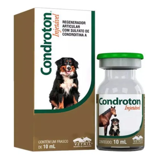 Condroton Injetável 10ml Regenerador Condroitina Displasia