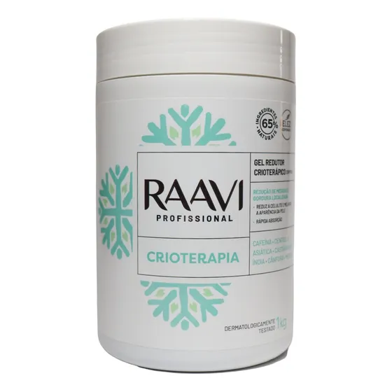 Gel Anticelulite Para Corpo Raavi Corporal Redutor Crioterápico En Pote De 1000ml/1kg Sim