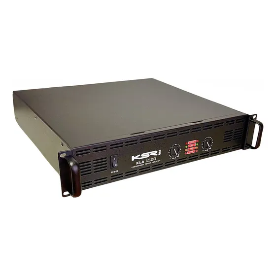 Potencia Som Profissional 3000w Rms Ksr Pro Kla1500 X2 Cross Cor Preto Potência De Saída Rms 3000 W 127v