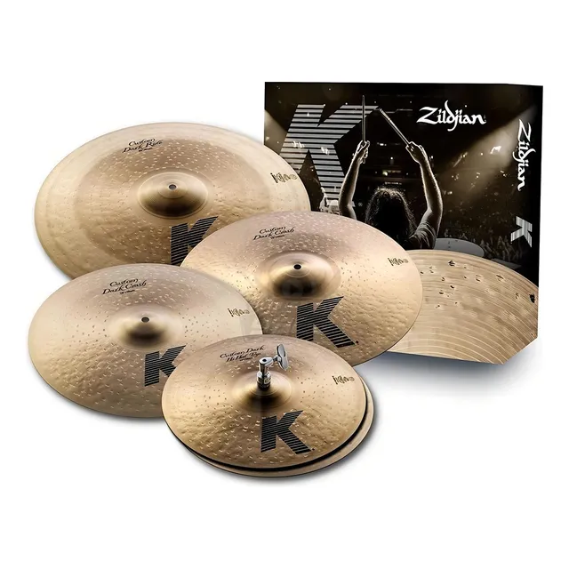 Paquete De Platillos Zildjian K Custom Dark!! Kcd900 