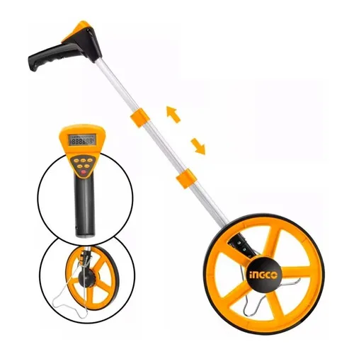 Odometro Digital Ingco Con Memorias Rango 10.000 Mt Color Amarillo