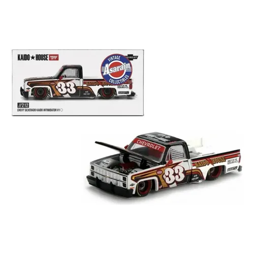 Kaido House X Mini Gt Khmg090 Chevrolet Silverado Dually Laranja