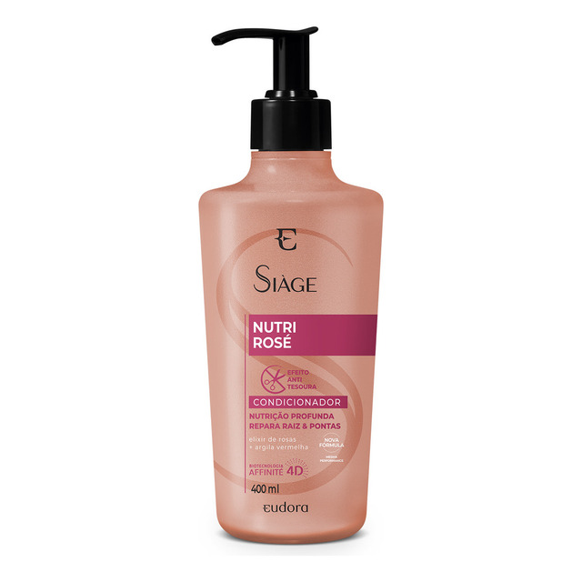 Condicionador Siàge Nutri Rosé Eudora 400ml Condicionador Siàge Nutri Rosé Eudora 400ml