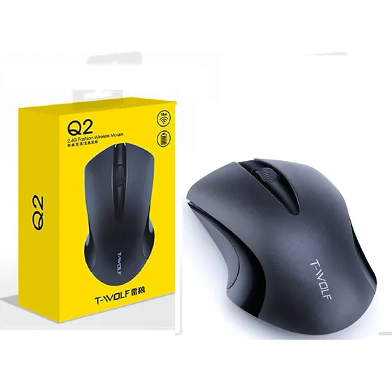 Mouse Inalámbrico Ergonómico T-wolf Q2 1200 Dpi De Bateria