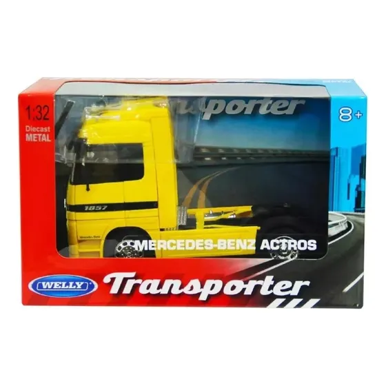 Camion Mercedes Benz Actros Amarillo Escala 1:32 Welly